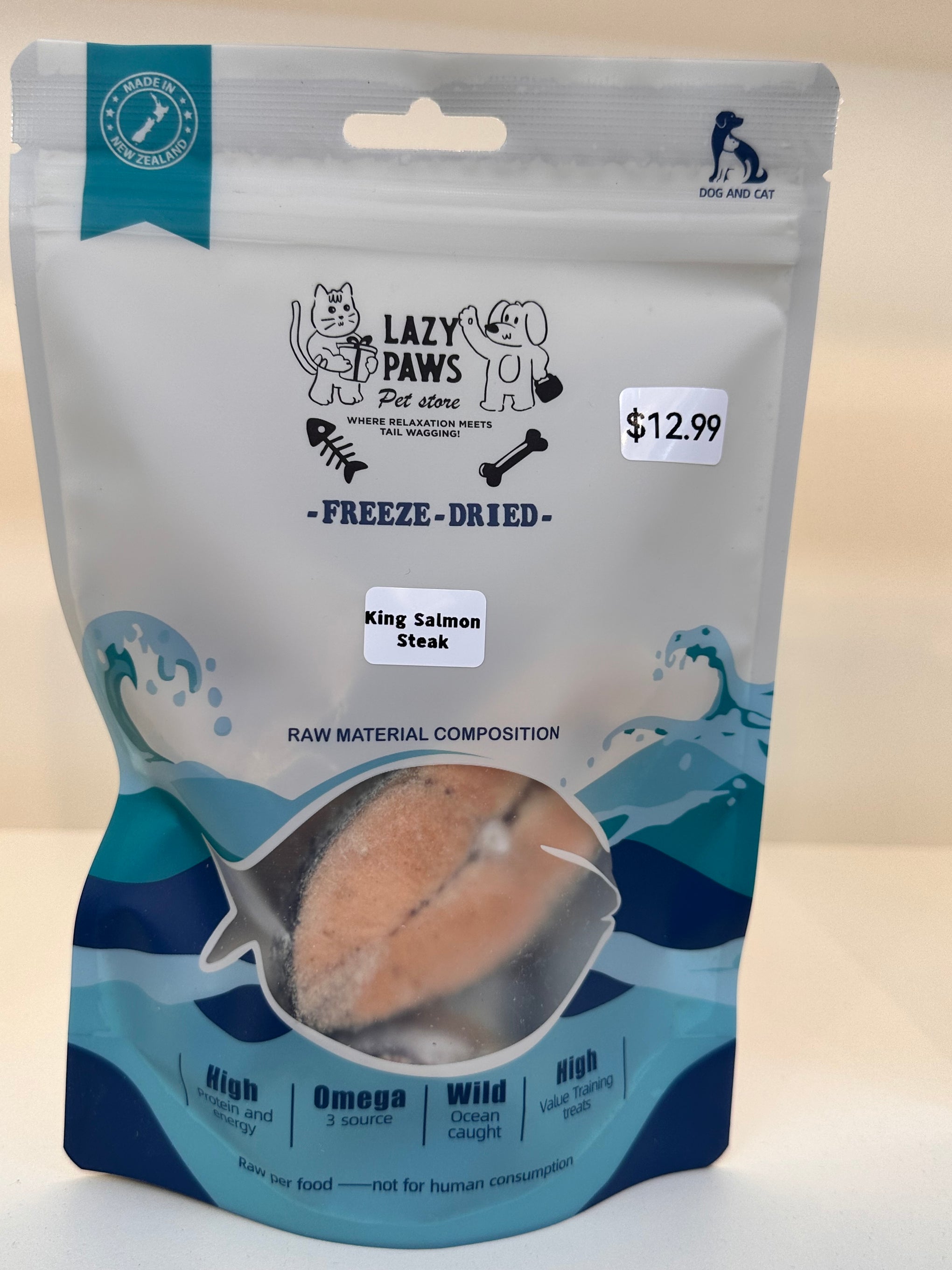 Lazypaws Ocean Series - King Salmon Steak