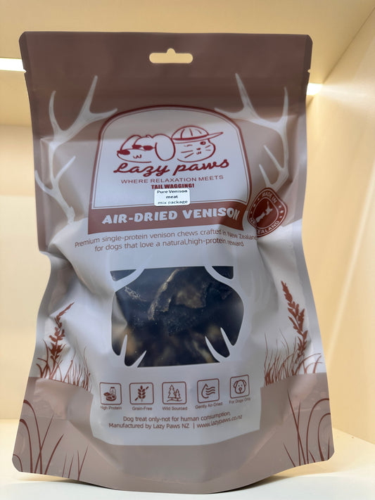 Pure venison meat mix package
